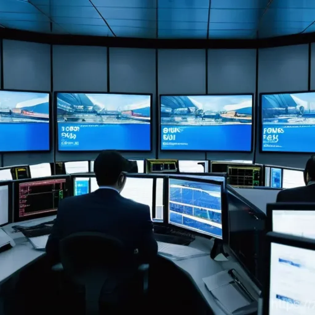 국제물류관리사 자격증으로 진출 가능한 분야 - **Prompt: Global Trade Connectors**
"A wide-angle, dynamic shot capturing the essence of interna...