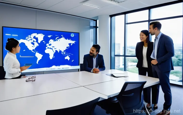 국제물류관리사 업무 일기 작성법 - **Prompt:** A confident international logistics strategist, a person of diverse ethnicity, stands be...